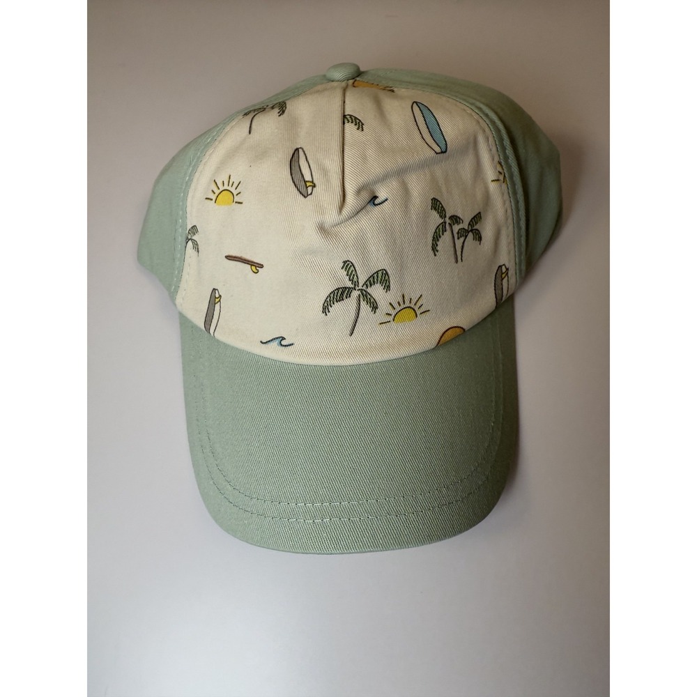 NWT GoumiKids OS Green Palm Tree Hat Organic Cotton